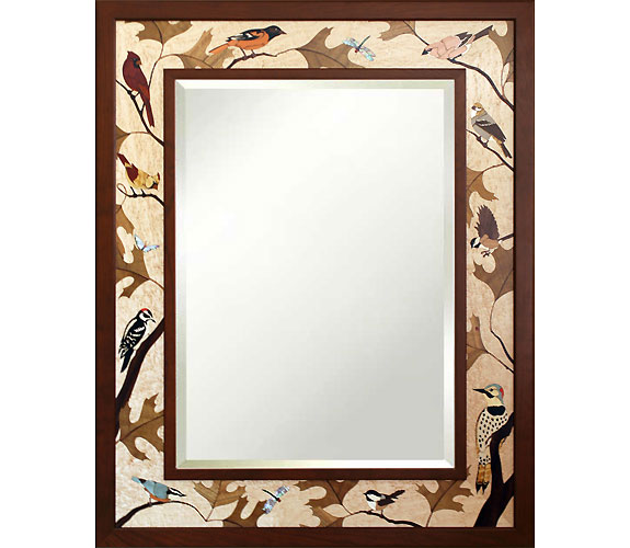 Songs of Nature Mirror by Hudson River Inlay